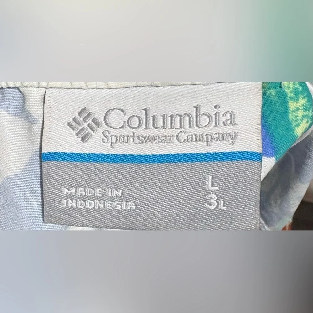 Columbia Floral Women's Athletic Shorts - Blue, Green, Pink